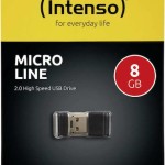 Intenso Micro Line 8GB USB 2.0 Stick Μαύρο