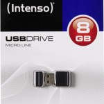 Intenso Micro Line 8GB USB 2.0 Stick Μαύρο
