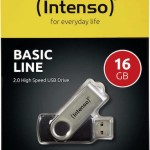 Intenso Basic Line 16GB USB 2.0 Stick Ασημί