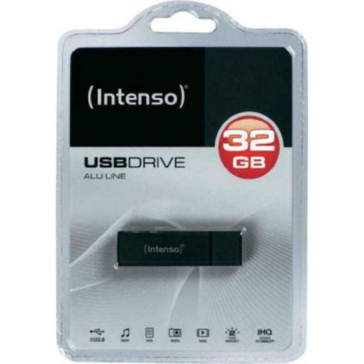 Intenso Alu Line 32GB USB 2.0 Stick Γκρι