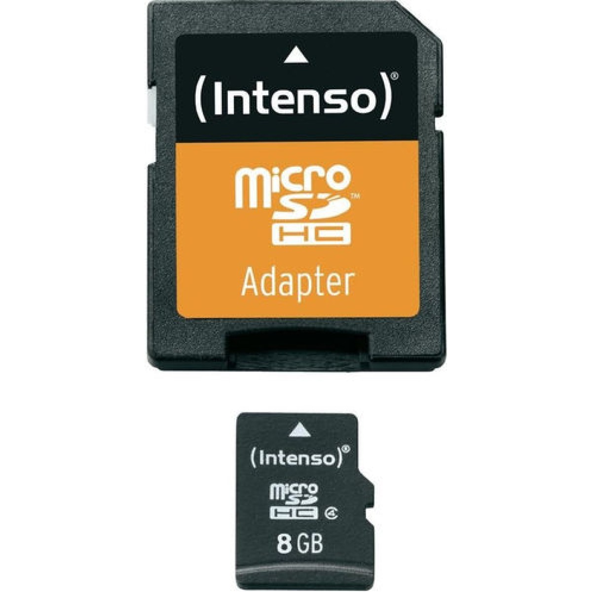 Intenso microSDHC 8GB Class 4 Default Speed με αντάπτορα