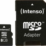Intenso microSDHC 8GB Class 10 High Speed με αντάπτορα