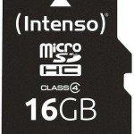 Intenso microSDHC 16GB Class 4 Default Speed με αντάπτορα