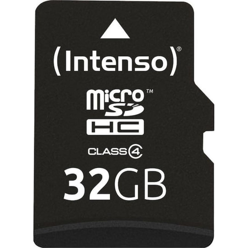 Intenso microSDHC 32GB Class 4 Default Speed με αντάπτορα