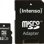 Intenso microSDHC 32GB Class 4 Default Speed με αντάπτορα