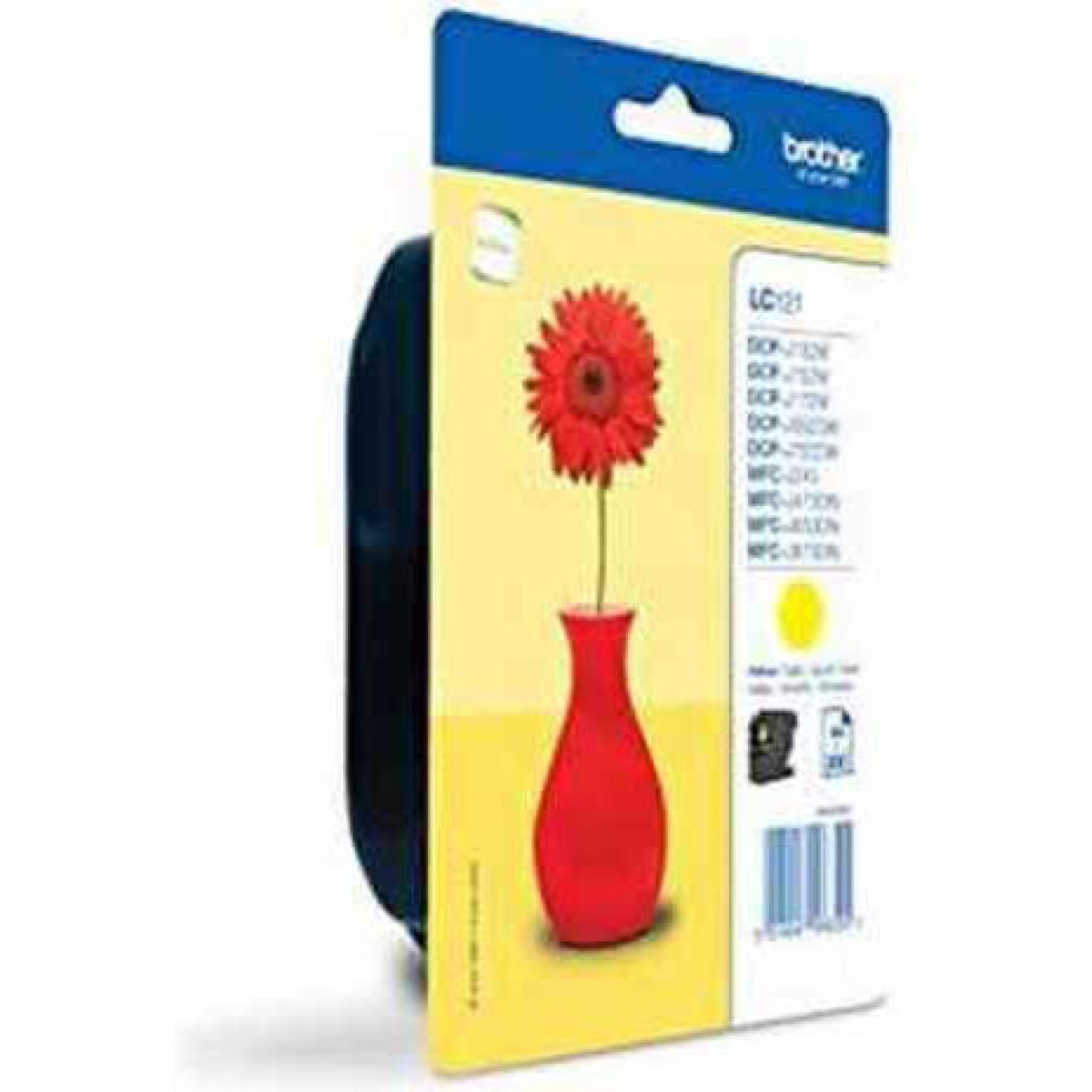 Brother LC121 Γνήσιο Μελάνι Εκτυπωτή InkJet Κίτρινο (LC-121Y)
