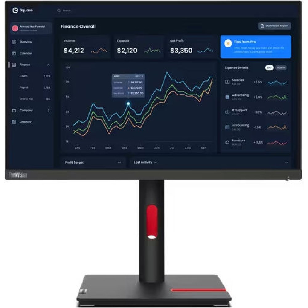 Lenovo ThinkVision T22i-30 IPS Monitor 21.5