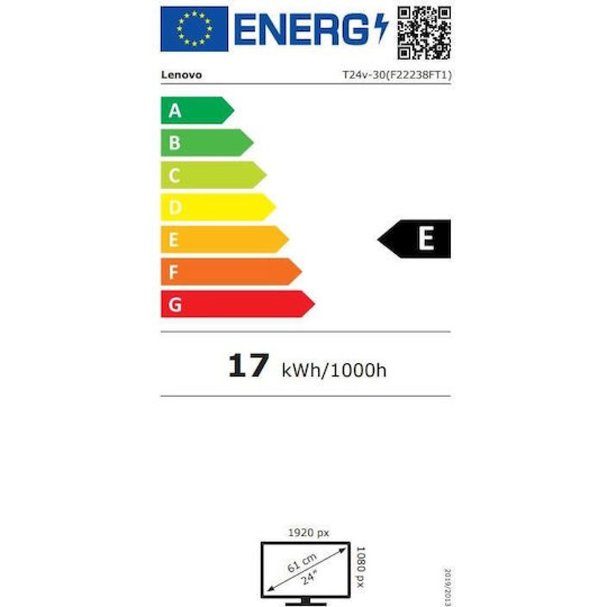 Lenovo ThinkVision T24v-30 IPS Monitor 23.8