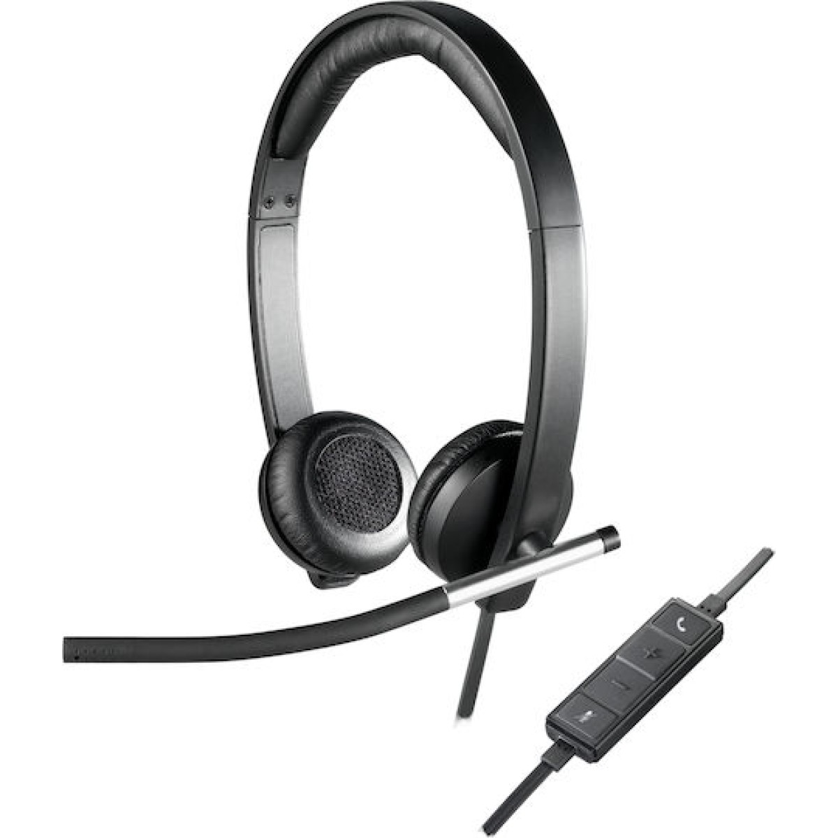 Logitech H650e On Ear Multimedia Ακουστικά με μικροφωνο και σύνδεση USB