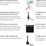 Logitech H650e On Ear Multimedia Ακουστικά με μικροφωνο και σύνδεση USB