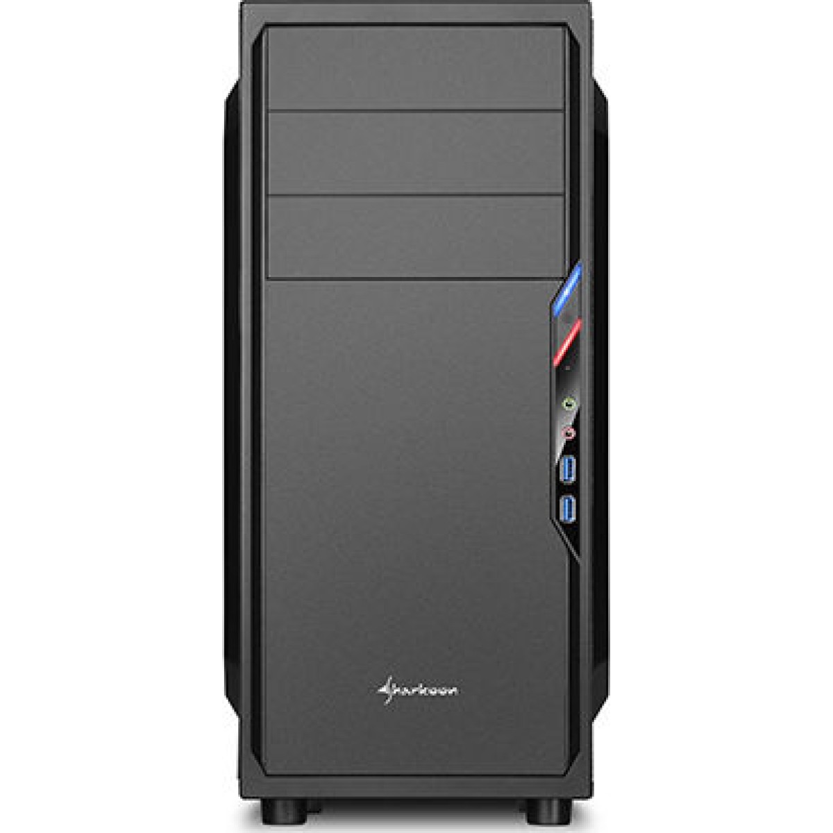 Sharkoon VS4-V Midi Tower Κουτί Υπολογιστή Μαύρο