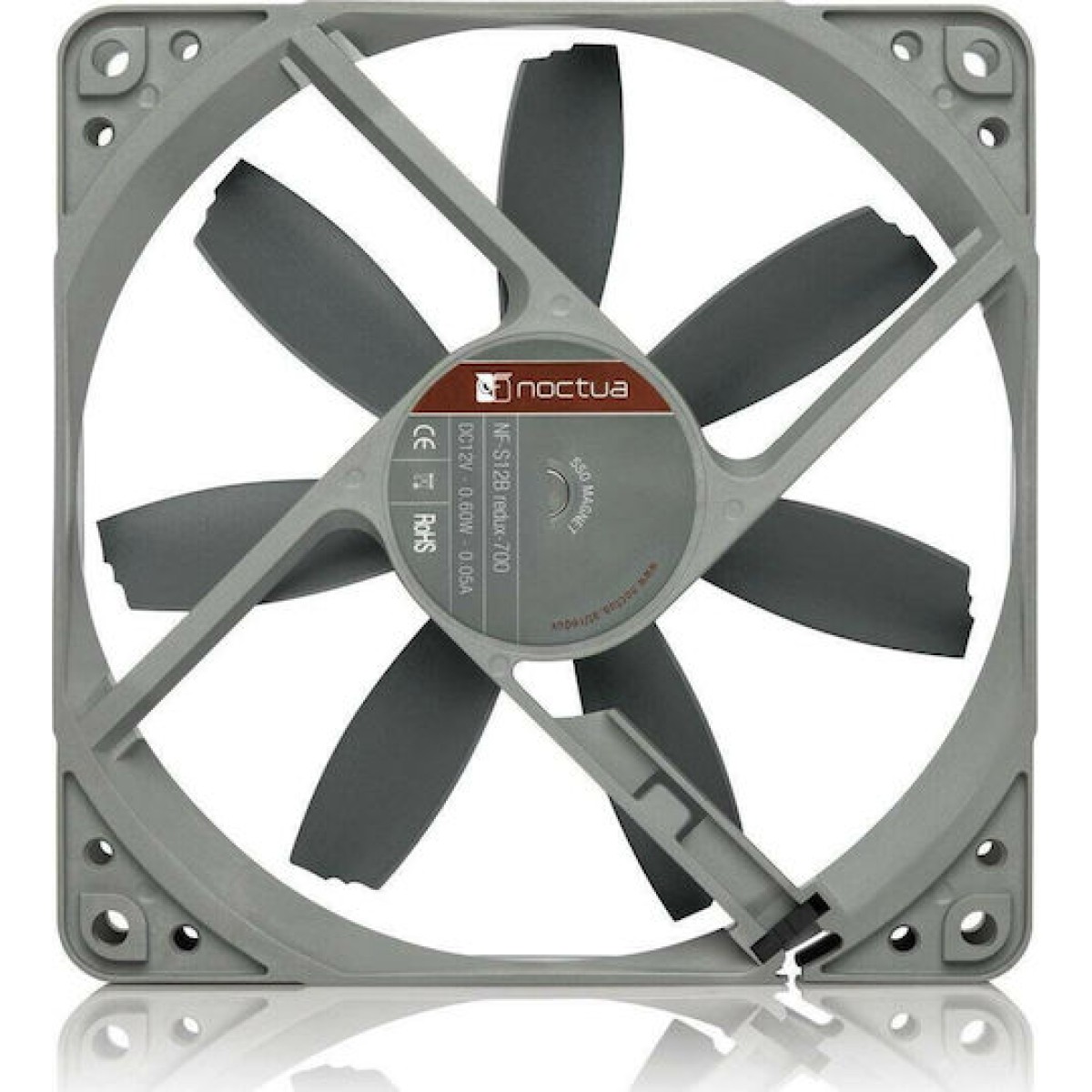 Noctua NF-S12B redux-700 Case Fan 120mm με Σύνδεση 3-Pin Γκρι