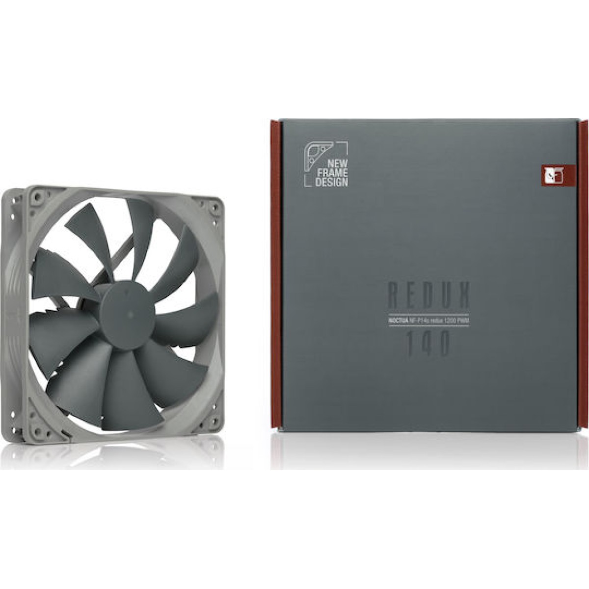 Noctua NF-P14s redux-1200 Case Fan 140mm με Σύνδεση 4-Pin PWM Γκρι