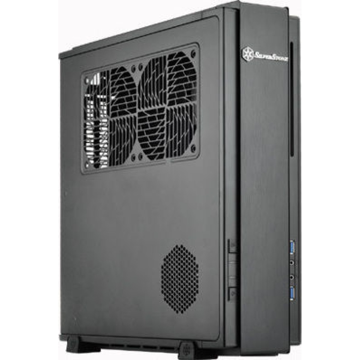 Silverstone ML07B Home Theater Κουτί Υπολογιστή Μαύρο