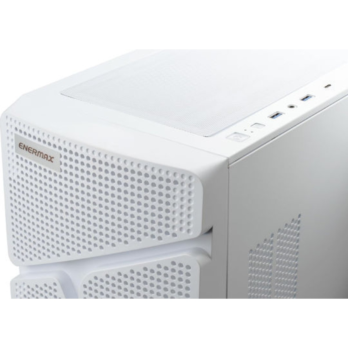 Enermax MarbleShell MS31 RGB Gaming Midi Tower Κουτί Υπολογιστή με Πλαϊνό Παράθυρο Λευκό