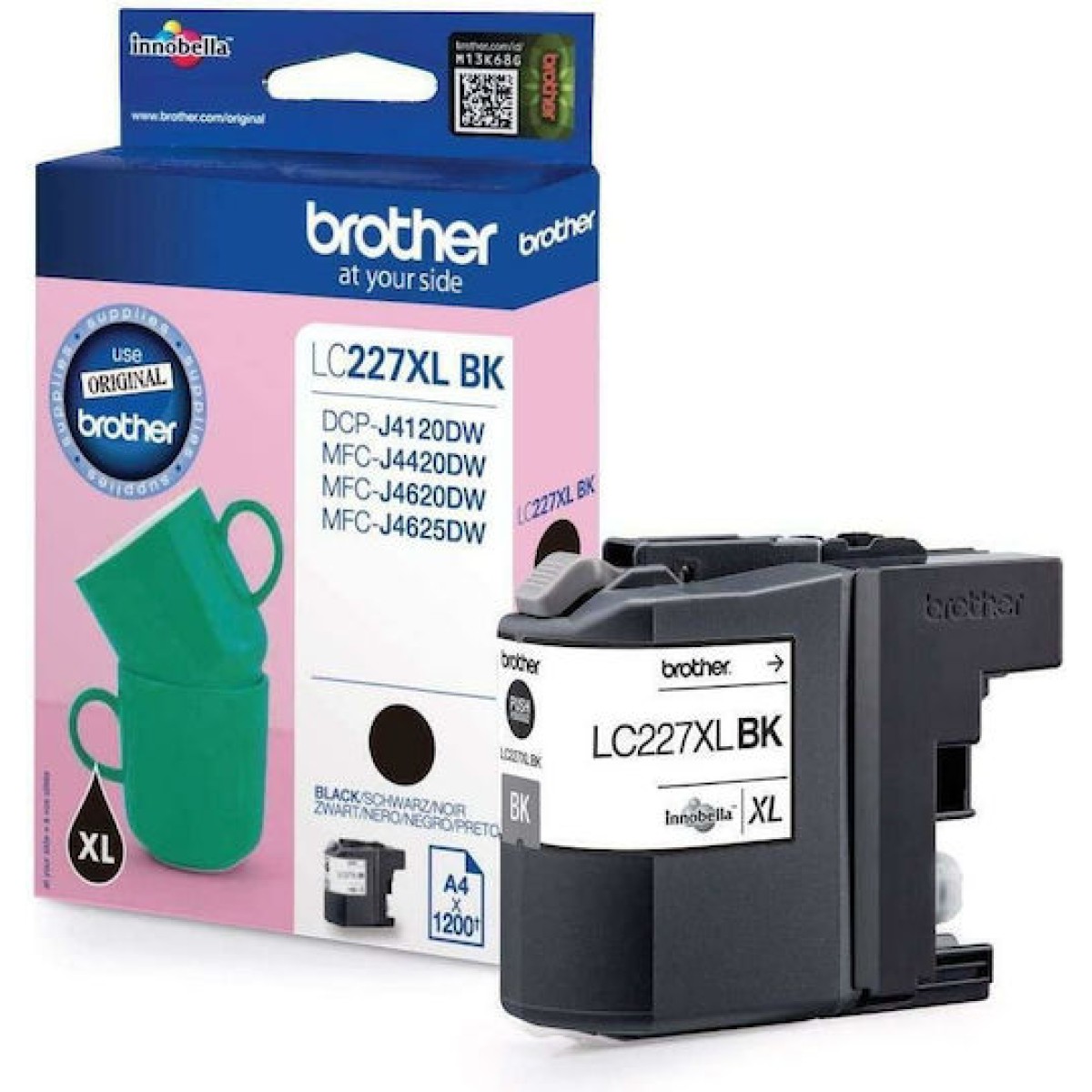 Brother LC227XL Γνήσιο Μελάνι Εκτυπωτή InkJet Μαύρο (LC-227XLBK)