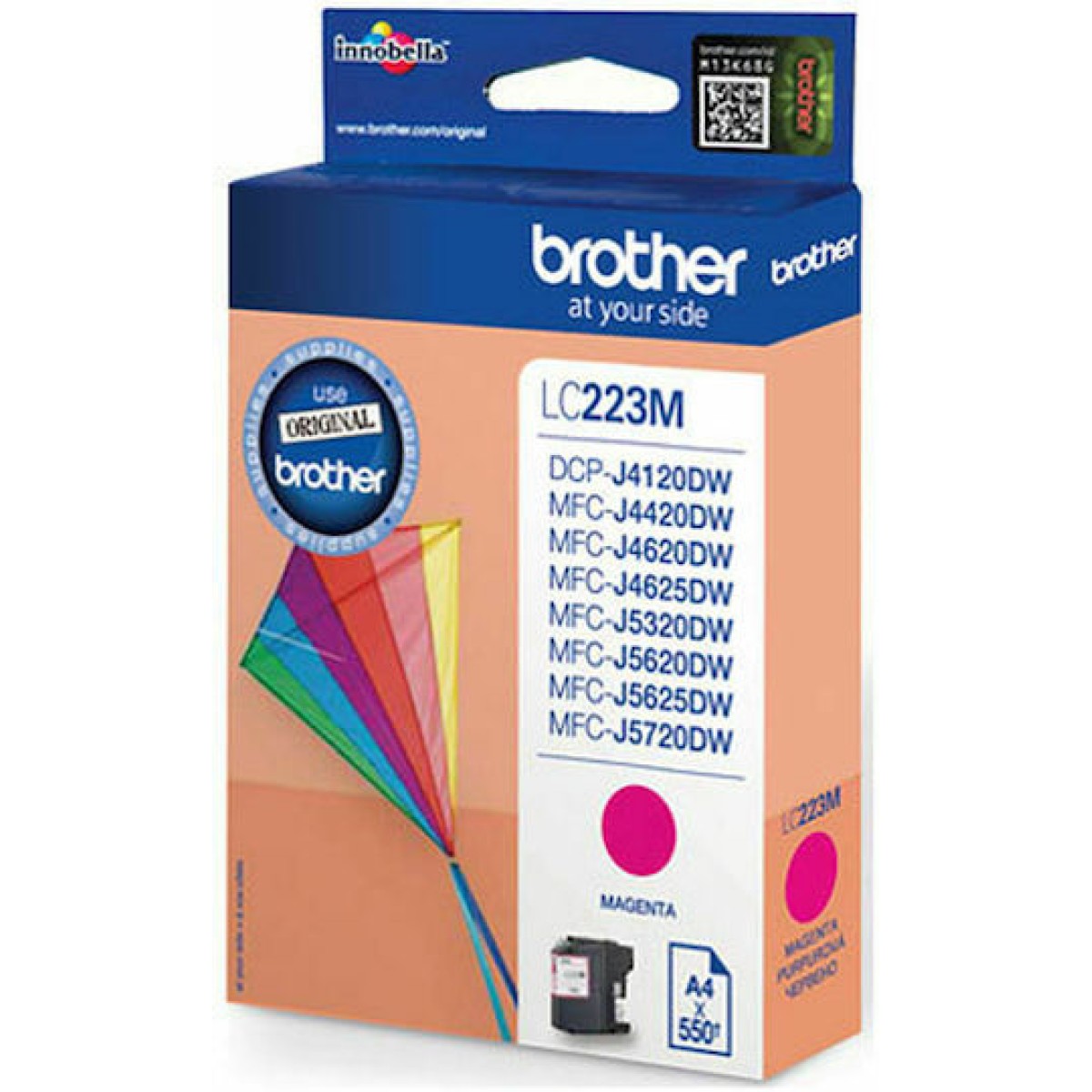 Brother LC223 Γνήσιο Μελάνι Εκτυπωτή InkJet Ματζέντα (LC-223M)