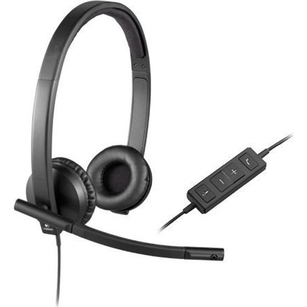 Logitech H570e Stereo On Ear Multimedia Ακουστικά με μικροφωνο και σύνδεση USB