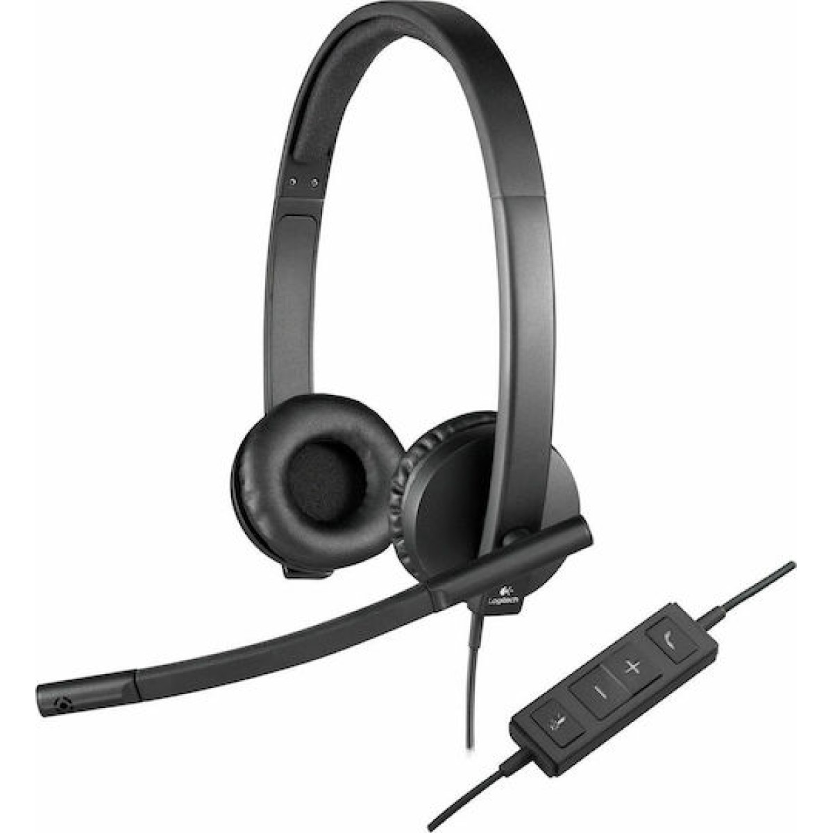 Logitech H570e Stereo On Ear Multimedia Ακουστικά με μικροφωνο και σύνδεση USB