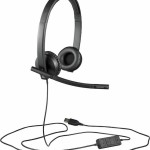 Logitech H570e Stereo On Ear Multimedia Ακουστικά με μικροφωνο και σύνδεση USB