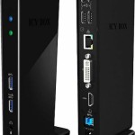 Icy Box USB-C Docking Station με HDMI Ethernet και σύνδεση 2 Οθονών Μαύρο (IB-DK2241AC)