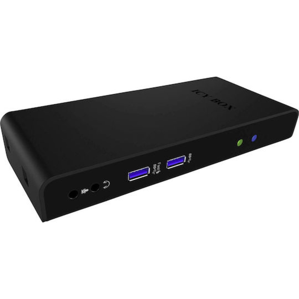 Icy Box USB-C Docking Station με HDMI Ethernet και σύνδεση 2 Οθονών Μαύρο (IB-DK2241AC)