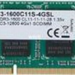 G.Skill DDR3 με Module 1x4GB και Ταχύτητα 1600 για Laptop