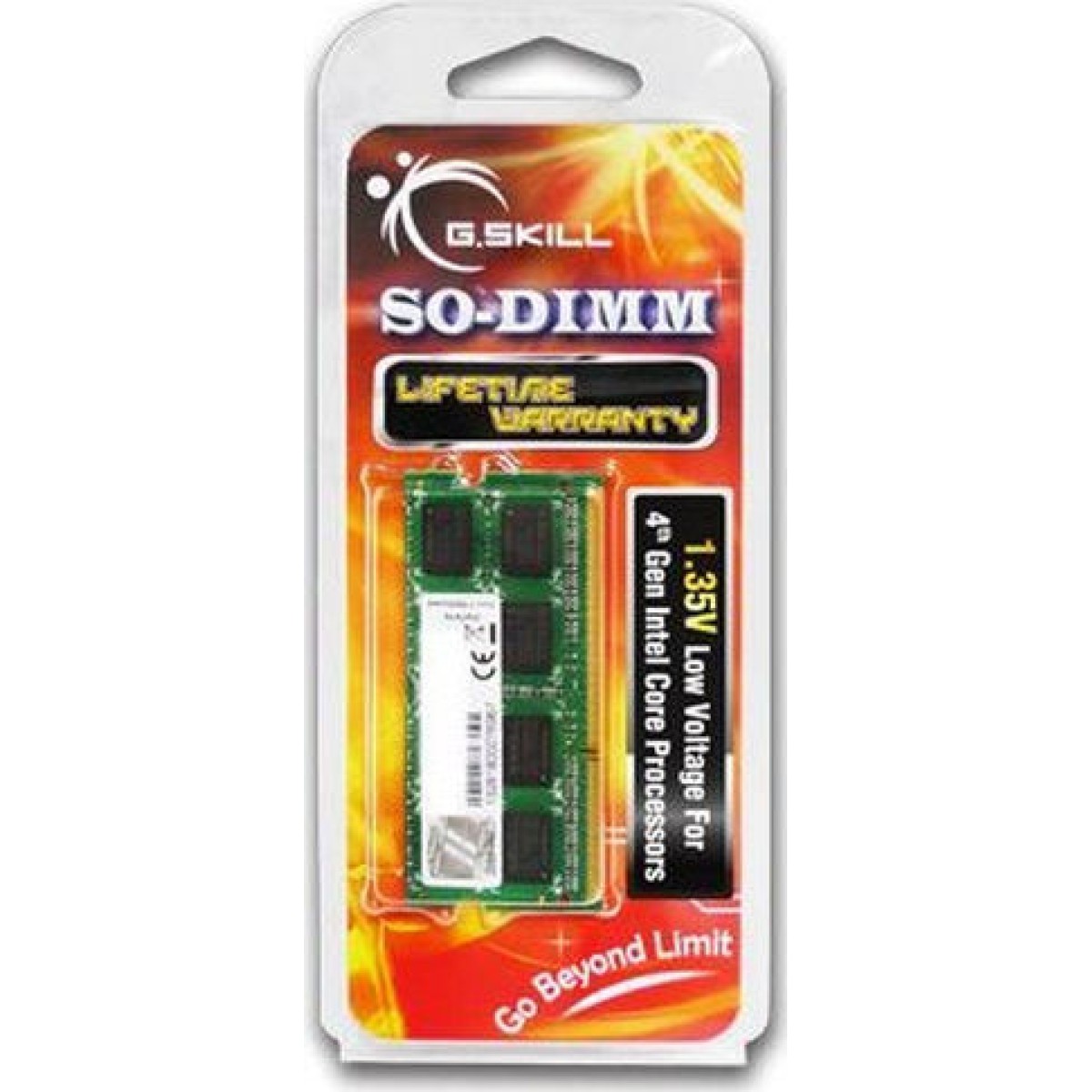 G.Skill DDR3 με Module 1x4GB και Ταχύτητα 1600 για Laptop