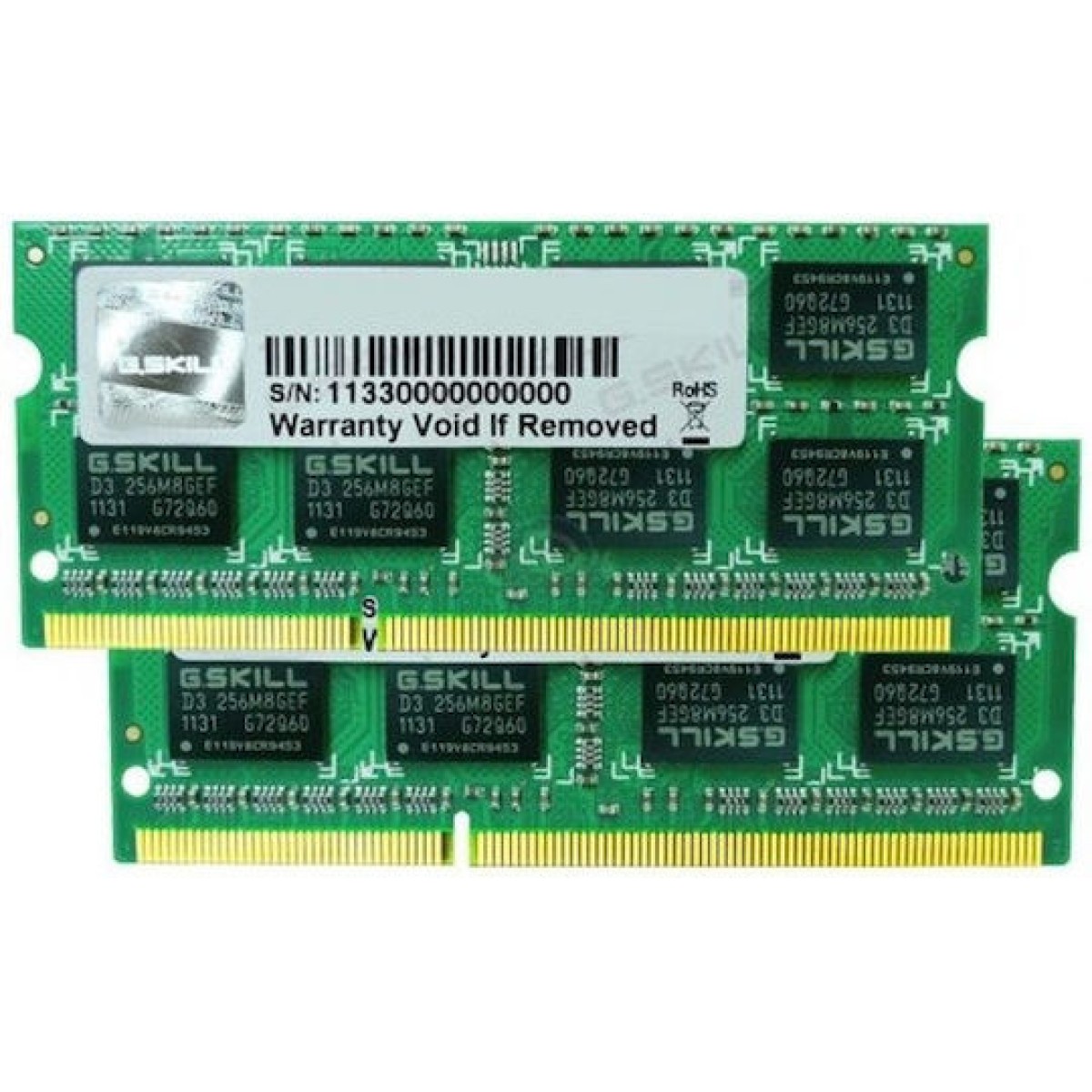 G.Skill Value DDR3 8GB RAM με 2x4GB Modules και Ταχύτητα 1600 για Laptop