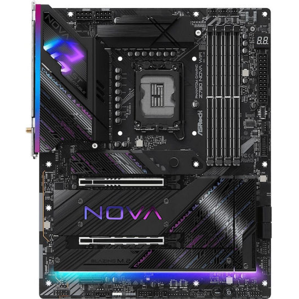 ASRock Phantom Gaming Nova Z790 Wi-Fi Motherboard ATX με Intel 1700 Socket 90-MXBMB0-A0UAYZ