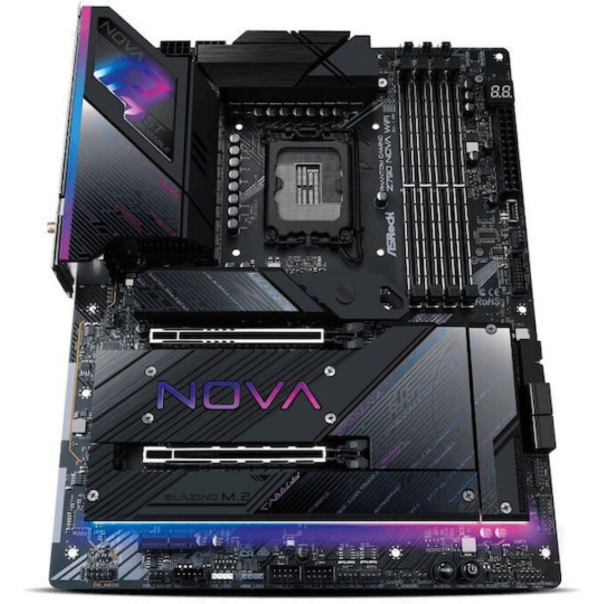 ASRock Phantom Gaming Nova Z790 Wi-Fi Motherboard ATX με Intel 1700 Socket 90-MXBMB0-A0UAYZ