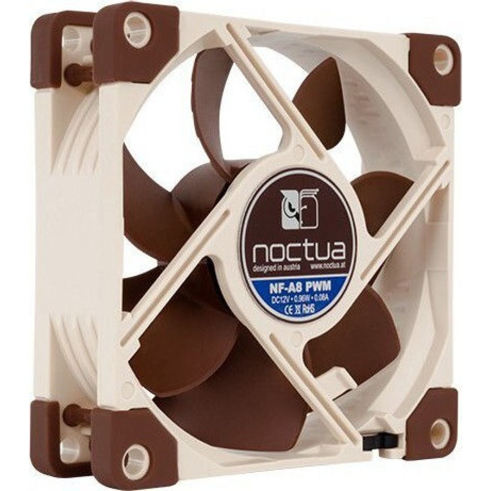 Noctua NF-A8 Case Fan 80mm με Σύνδεση 4-Pin PWM Καφέ