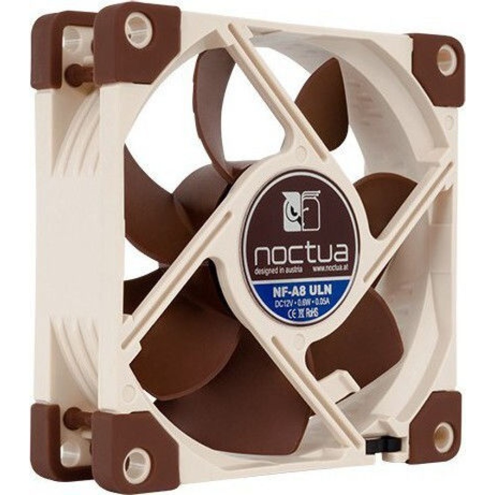 Noctua NF-A8 ULN Case Fan 80mm με Σύνδεση 3-Pin Καφέ