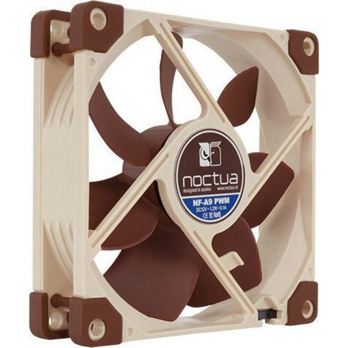 Noctua NF-A9 Case Fan 92mm με Σύνδεση 4-Pin PWM Καφέ
