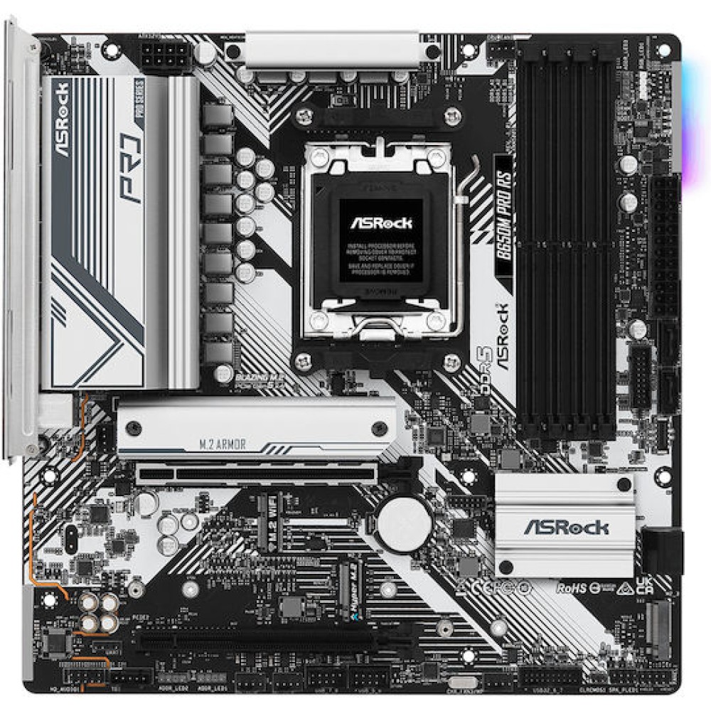 ASRock B650M Pro RS Motherboard Micro ATX με AMD AM5 Socket 90-MXBLP0-A0UAYZ