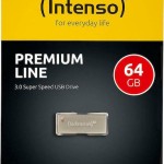 Intenso Premium Line 64GB USB 3.0 Stick Ασημί