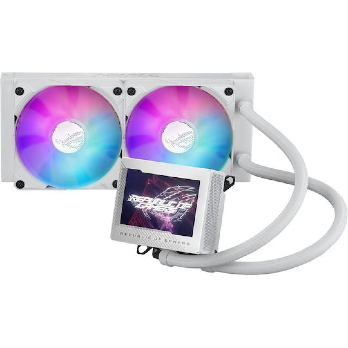 Asus ROG Ryujin III 240 Υδρόψυξη Επεξεργαστή Διπλού Ανεμιστήρα 120mm για Socket AM4/AM5/1700/1200/115x με ARGB Φωτισμό Λευκή