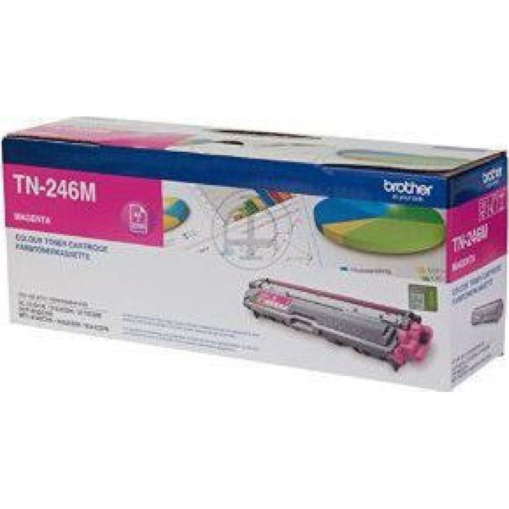 Brother TN-246M Γνήσιο Toner Laser Εκτυπωτή Ματζέντα 2200 Σελίδων (TN-246M)