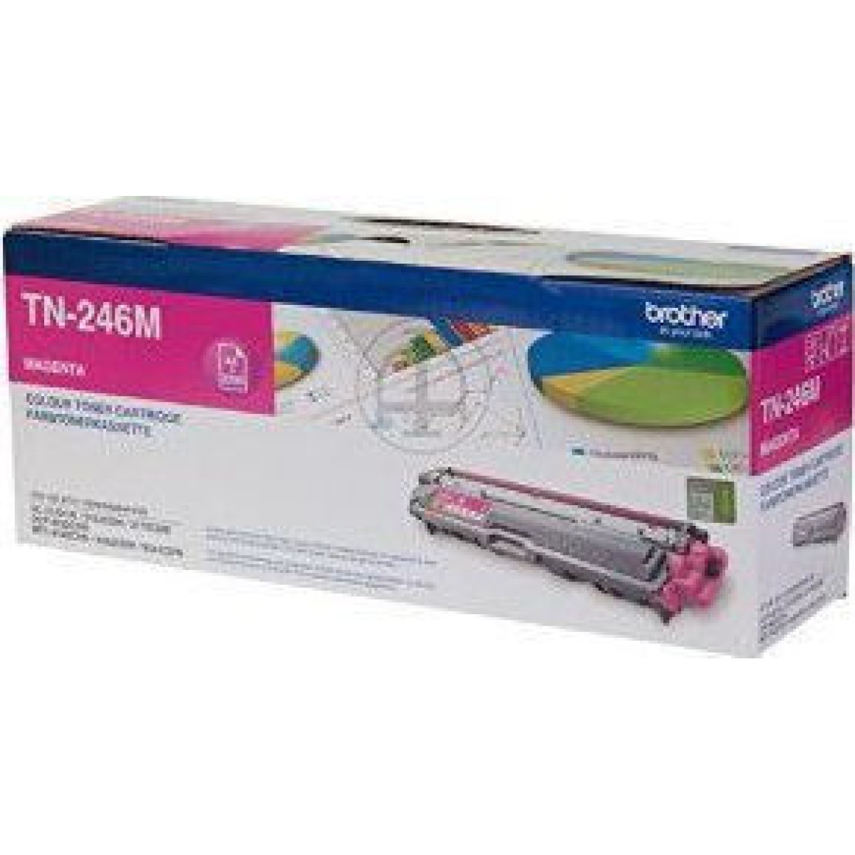 Brother TN-246M Γνήσιο Toner Laser Εκτυπωτή Ματζέντα 2200 Σελίδων (TN-246M)