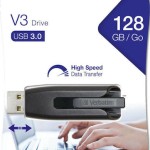 Verbatim Store 'n' Go V3 128GB USB 3.0 Stick Μαύρο