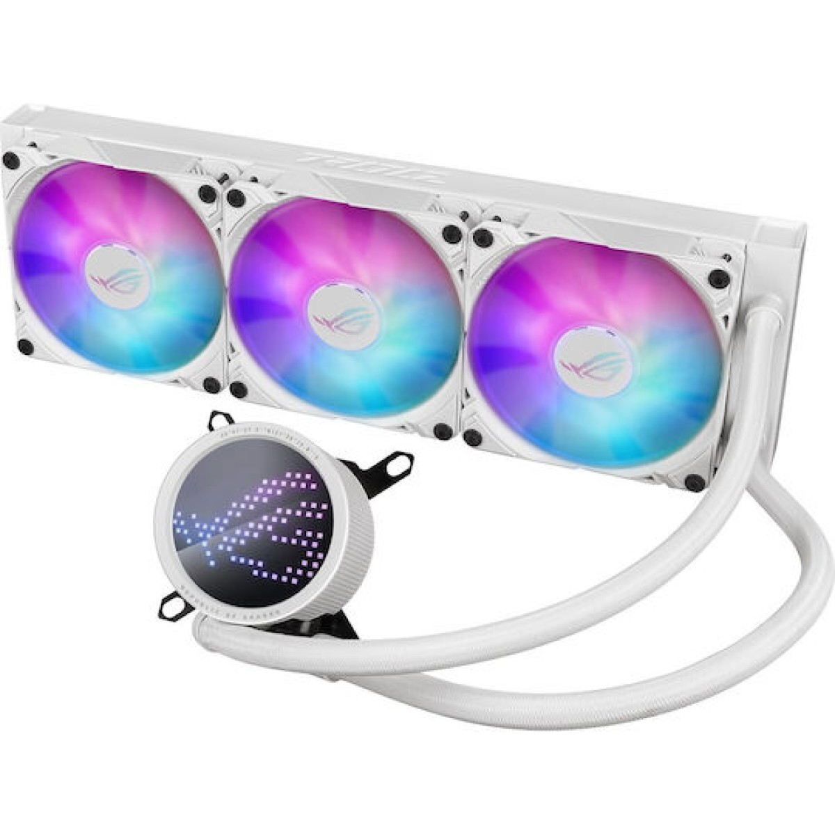 Asus ROG Ryuo III 360 ARGB Υδρόψυξη Επεξεργαστή Τριπλού Ανεμιστήρα 120mm για Socket AM4/AM5/1700/1200/115x Λευκή