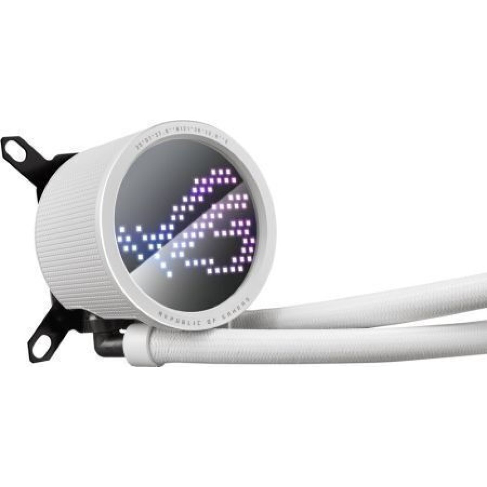 Asus ROG Ryuo III 240 ARGB Υδρόψυξη Επεξεργαστή Διπλού Ανεμιστήρα 120mm για Socket AM4/AM5/1700/1200/115x Λευκή