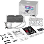 Asus ROG Ryuo III 240 ARGB Υδρόψυξη Επεξεργαστή Διπλού Ανεμιστήρα 120mm για Socket AM4/AM5/1700/1200/115x Λευκή