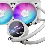 Asus ROG Ryuo III 240 ARGB Υδρόψυξη Επεξεργαστή Διπλού Ανεμιστήρα 120mm για Socket AM4/AM5/1700/1200/115x Λευκή