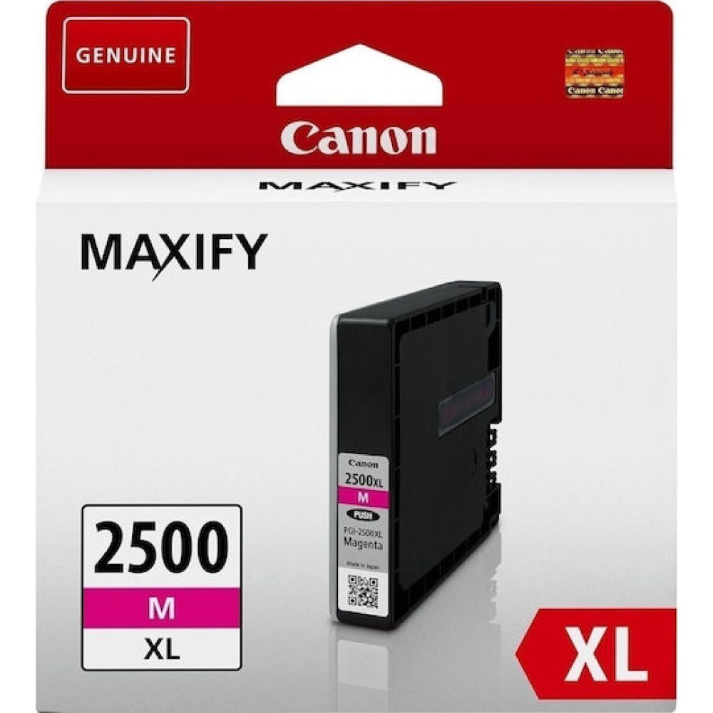 Canon PGI-2500XL Γνήσιο Μελάνι Εκτυπωτή InkJet Ματζέντα (9266B001)