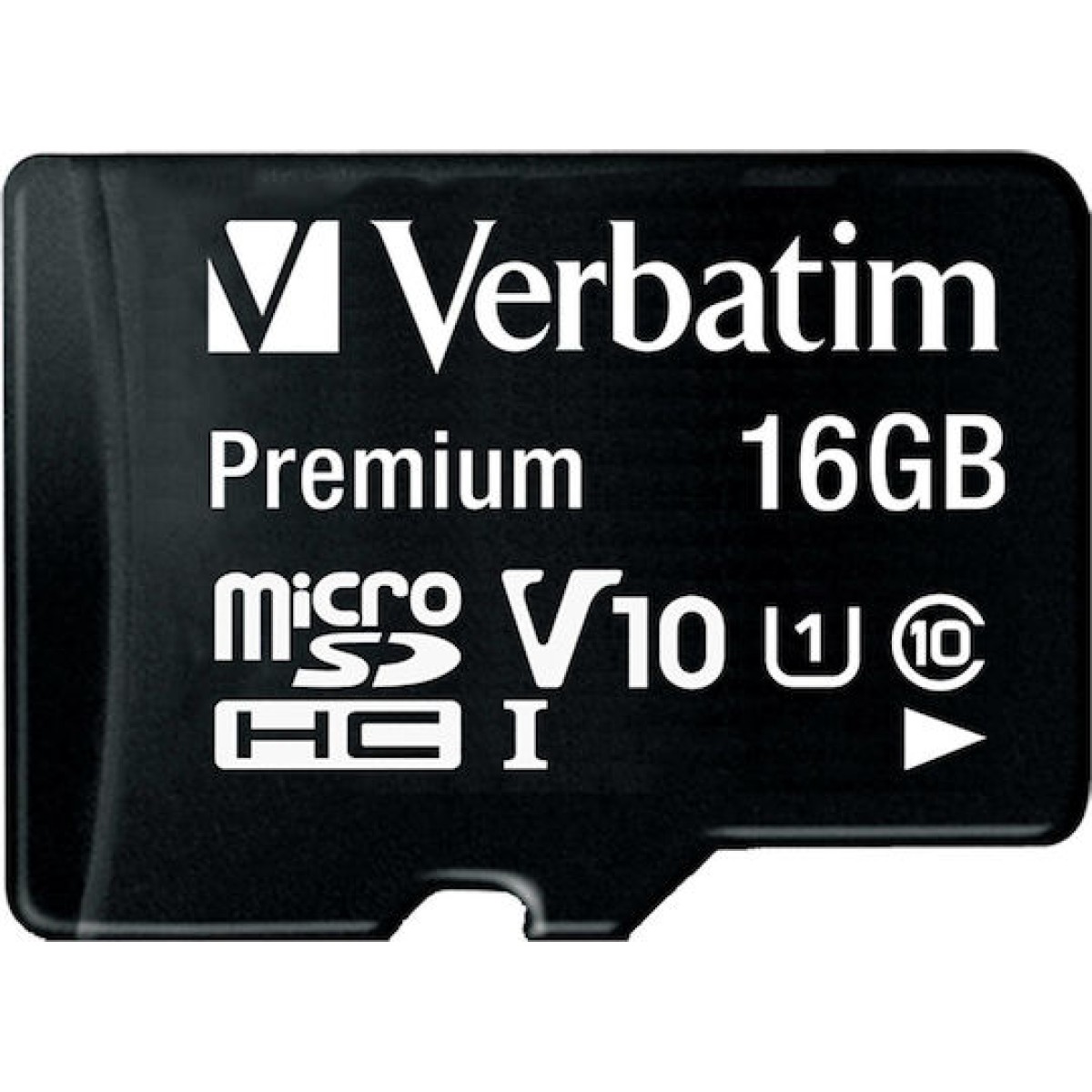 Verbatim Premium microSDHC 16GB Class 10 U1 UHS-I με αντάπτορα