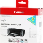 Canon PGI-72 Γνήσιο Πακέτο 5 Μελανιών Εκτυπωτή InkJet Photo Κυανό / Photo Ματζέντα / Photo Μαύρο / Γκρι / Chroma Optimizer (6403B007)