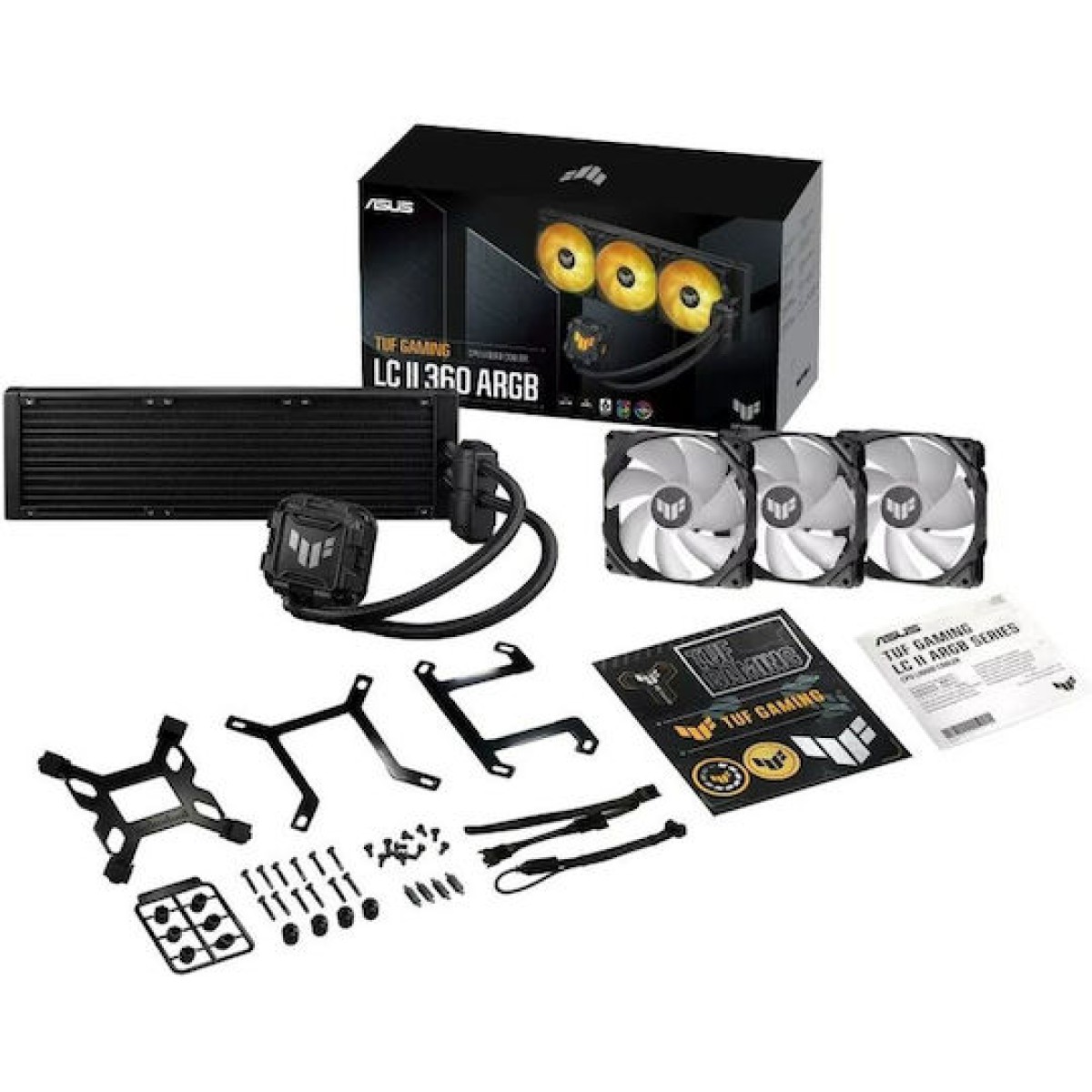 Asus TUF Gaming LC II 360 Υδρόψυξη Επεξεργαστή Τριπλού Ανεμιστήρα 120mm για Socket AM4/AM5/1700/1200/115x με ARGB Φωτισμό