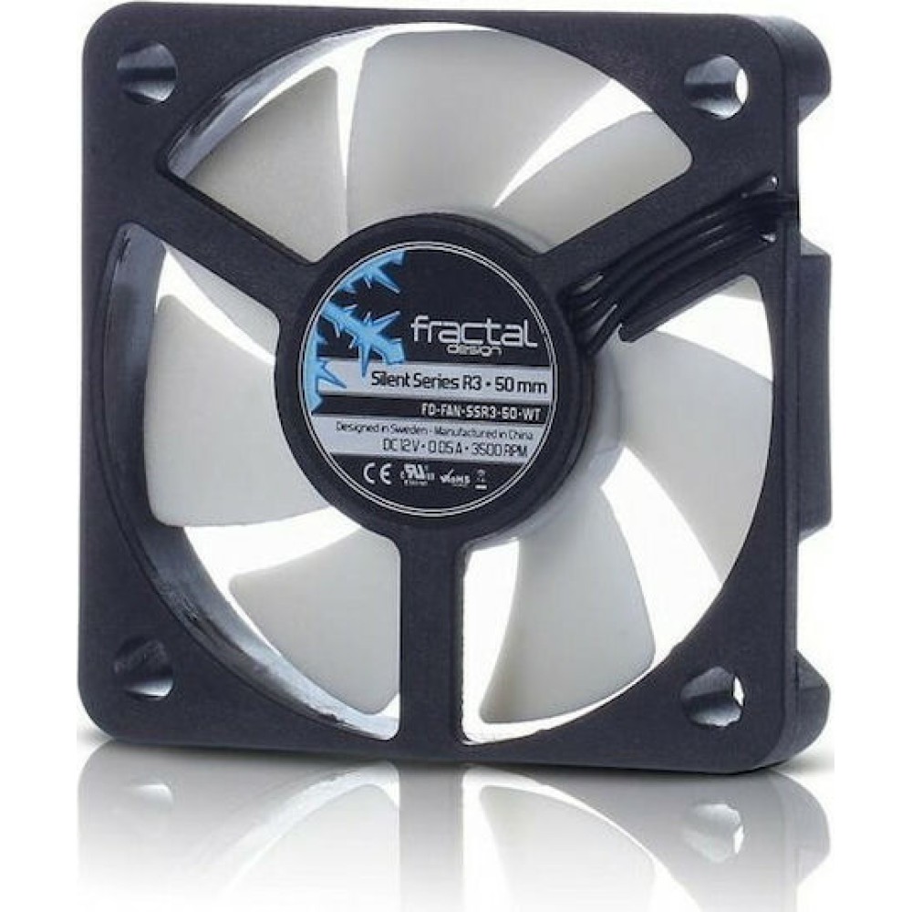 Fractal Design Silent Series R3 Case Fan 50mm με Σύνδεση 3-Pin Λευκό