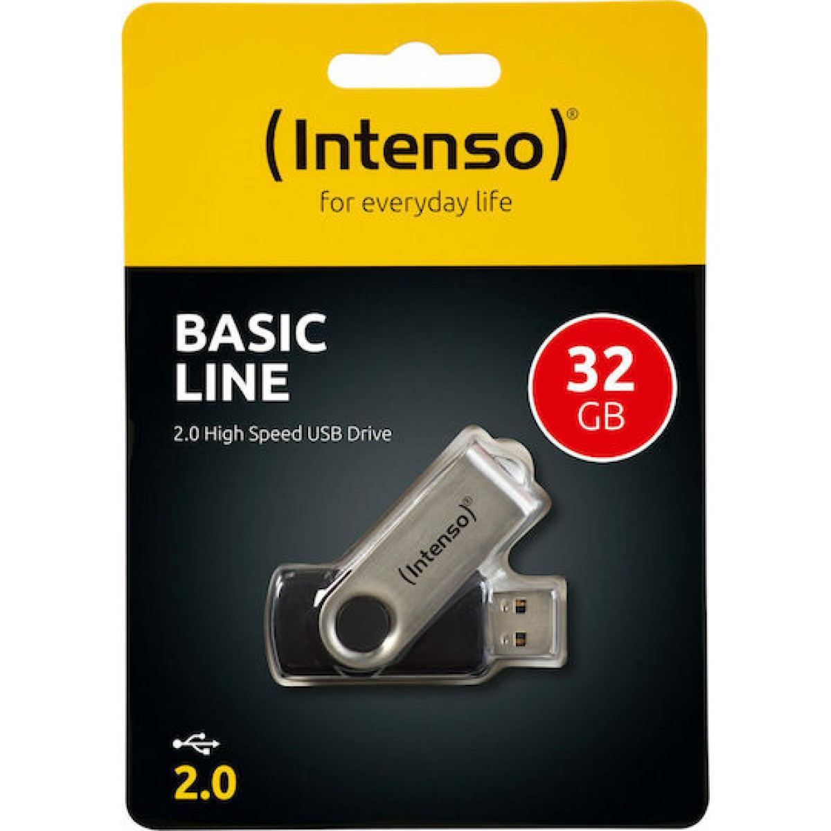 Intenso Basic Line 32GB USB 2.0 Stick Ασημί
